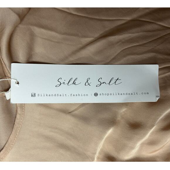 Silk & Salt Viscose Midi Dress Women’s One Size - Picture 4 of 7